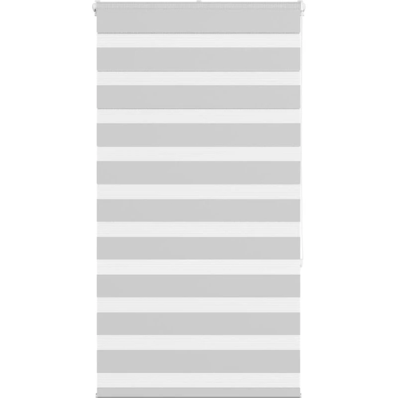 vidaXL Zebragardin lysegrå 85x150 cm, 100 % polyester