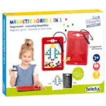 Beleduc 2-i-1 magnettavle med pen og magneter