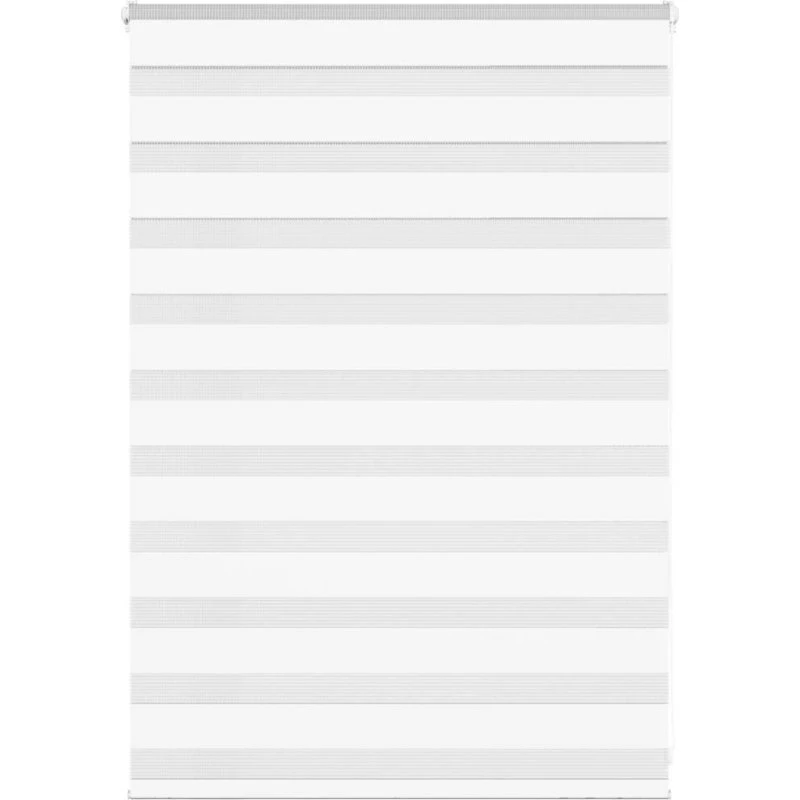 vidaXL Zebragardin Hvid 110x100 cm, 105,9 cm Stofbredde, Polyester