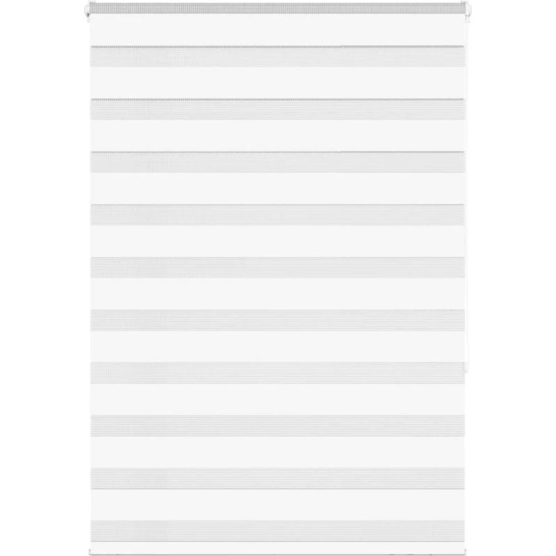vidaXL Zebragardin Hvid 110x150 cm, 105,9 cm bred, polyester