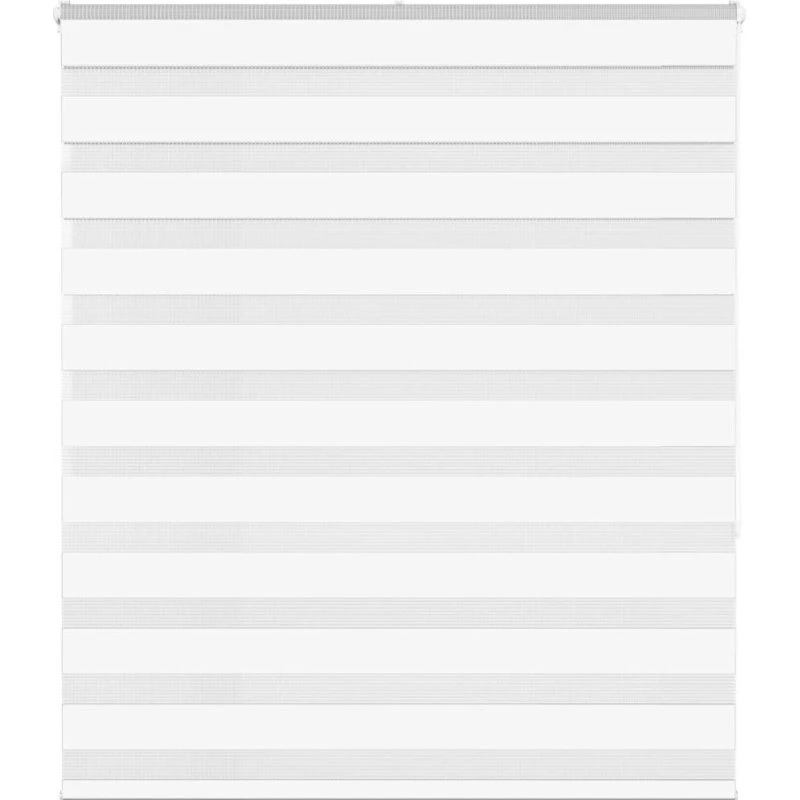 vidaXL Zebragardin Hvid 120x150 cm, 115,9 cm stofbredde, Polyester