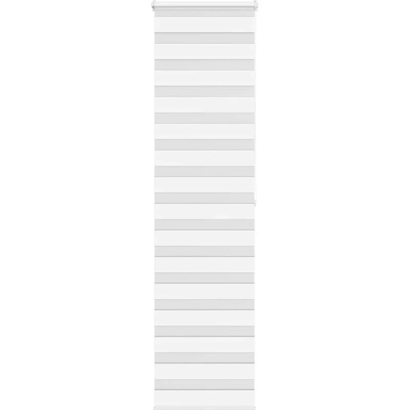 vidaXL Zebragardin Hvid 55x200 cm, 50,9 cm stofbredde, polyester