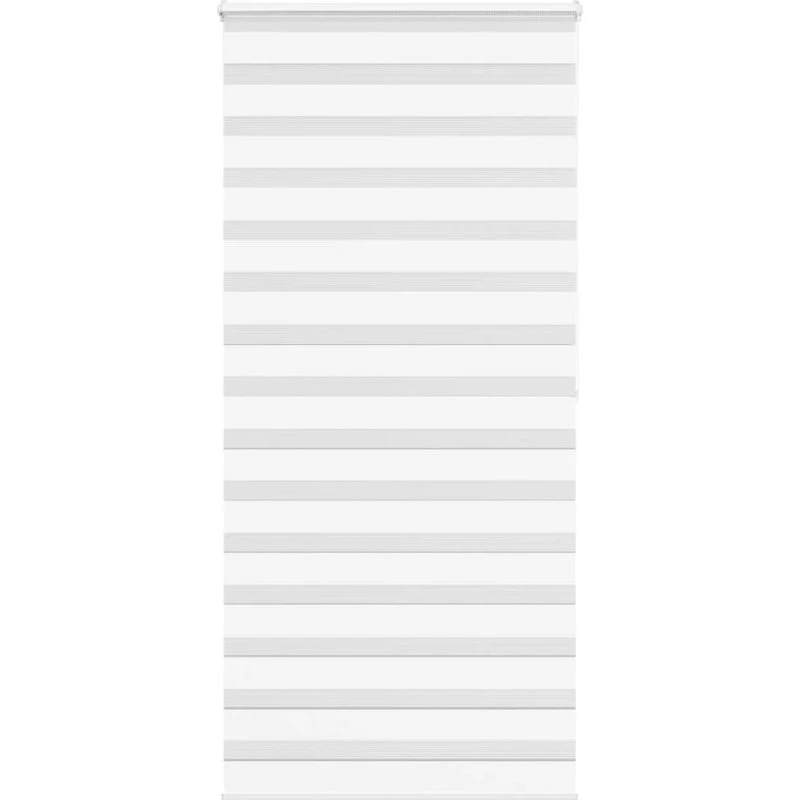 vidaXL Zebragardin Hvid 110x200 cm, 105,9 cm stofbredde, Polyester