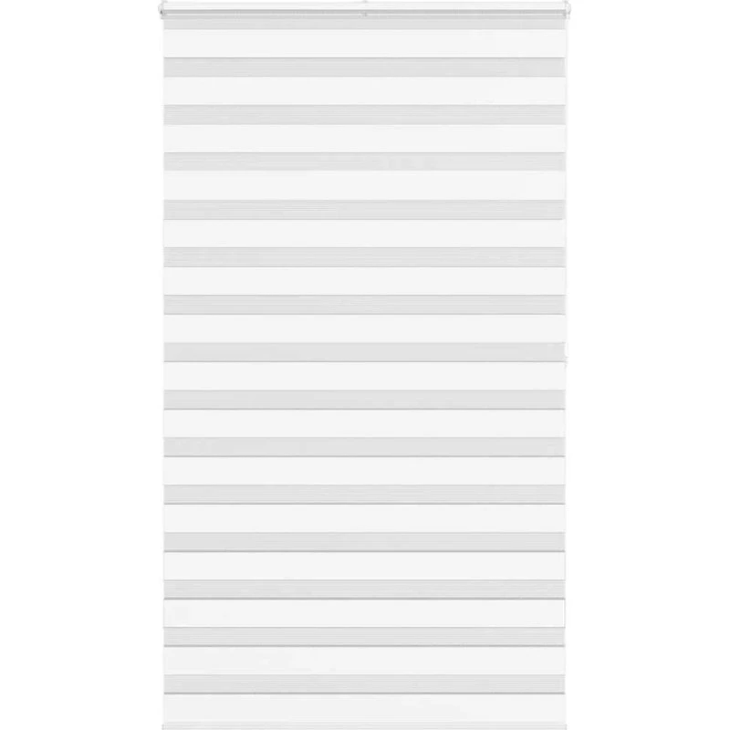vidaXL Zebragardin Hvid 130x200 cm, 125,9 cm bred, 100% Polyester