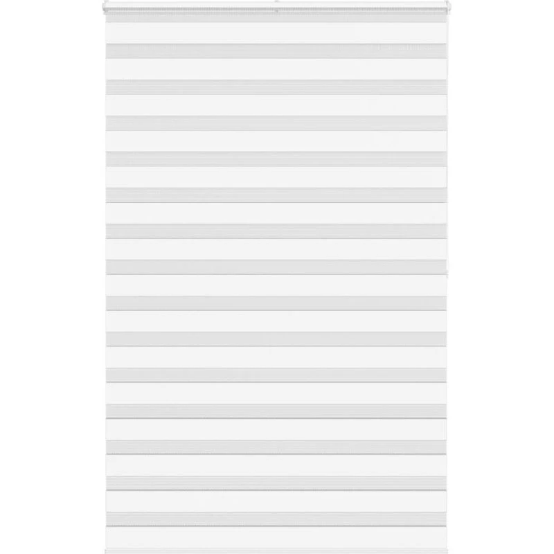 vidaXL Zebragardin Hvid 140x200 cm, 135,9 cm stofbredde, 100 % polyester