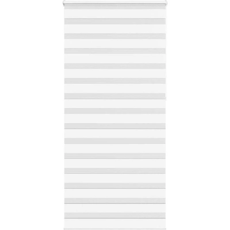 vidaXL Zebragardin Hvid 100x230 cm, 95,9 cm stofbredde, polyester