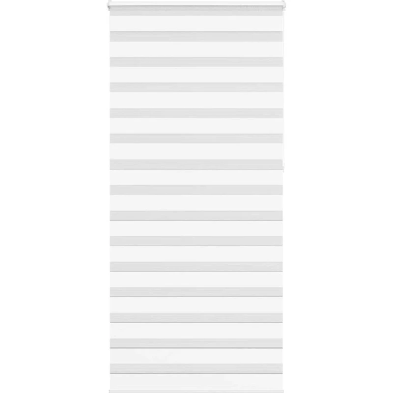 vidaXL Zebragardin Hvid 110x230 cm, 105,9 cm stofbredde, polyester