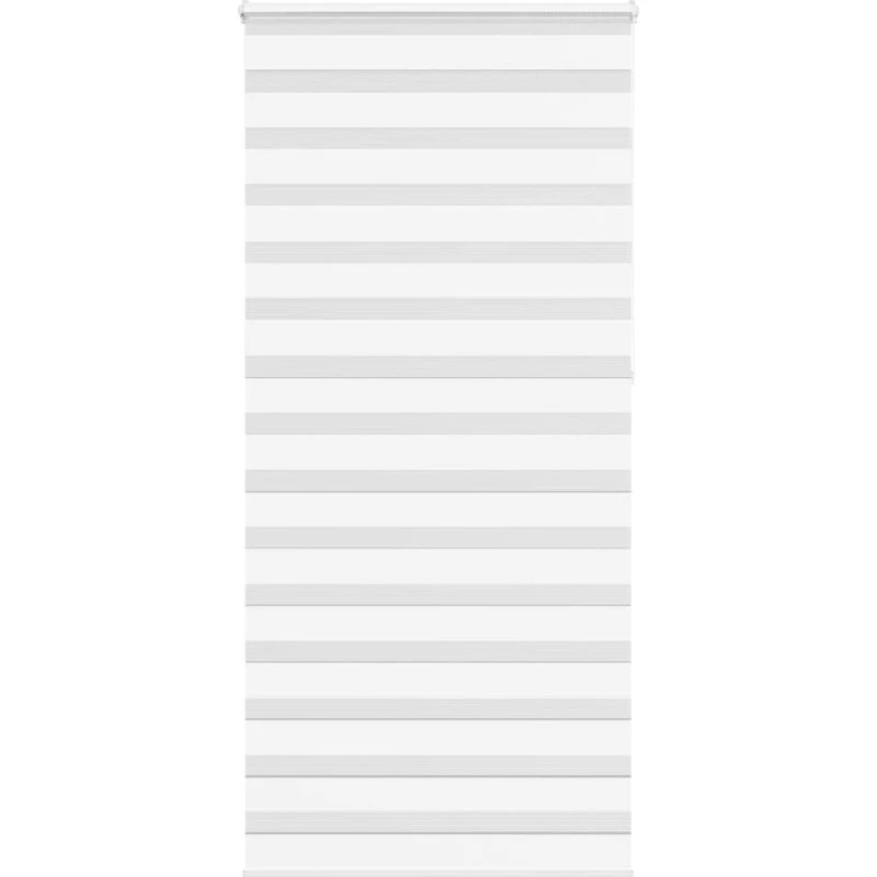 vidaXL Zebragardin Hvid 115x230 cm, 110,9 cm bred, polyester