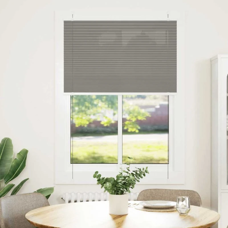 vidaXL Plisségardin Antracit 85x100 cm, 100% Polyester