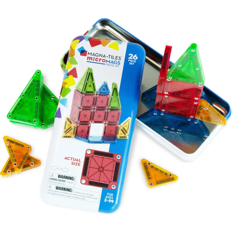 Magna-Tiles microMAGS rejsesæt 26 dele