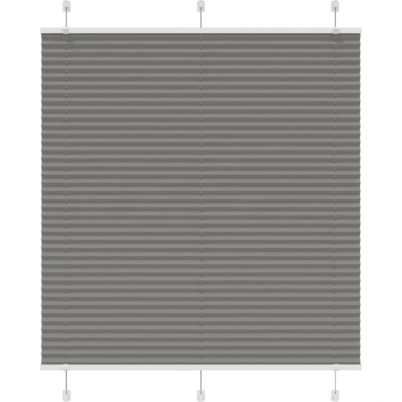 vidaXL Plisségardin Antracit 120x150 cm, 100 % polyester