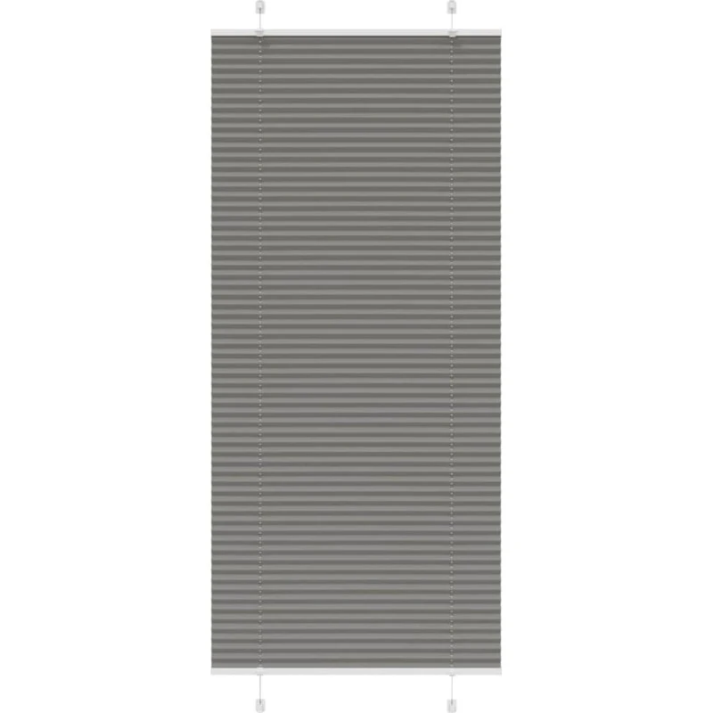 vidaXL Plisségardin Antracit 85x200 cm, 100% Polyester