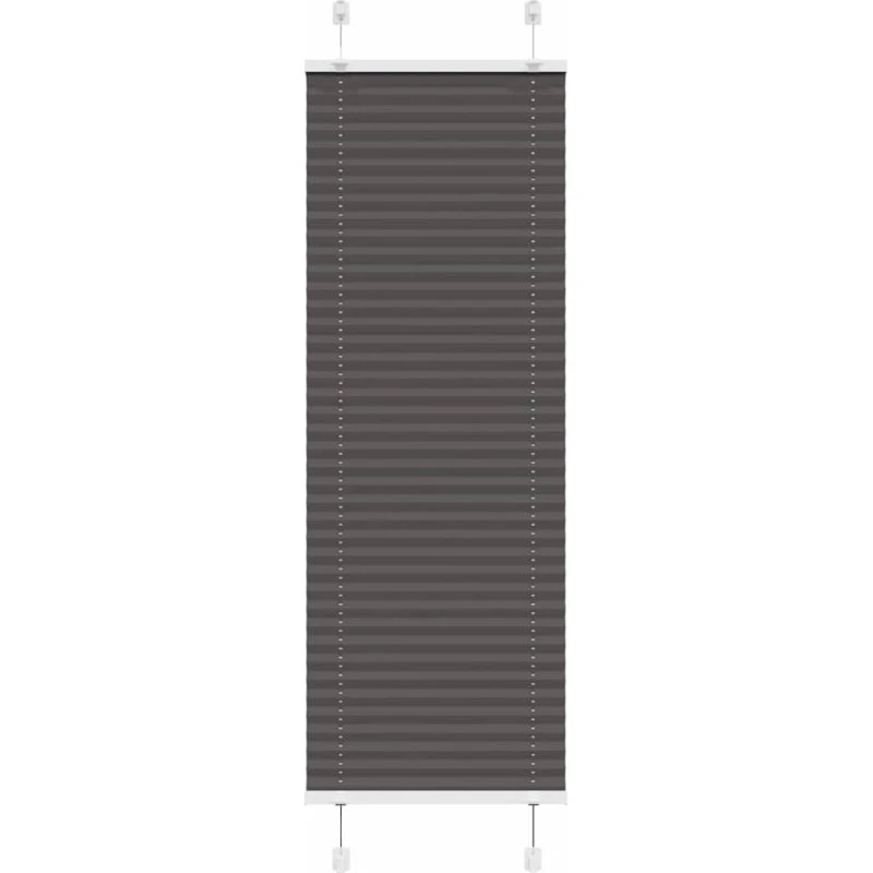 vidaXL Plisségardin Sort 50x100 cm, 100% Polyester