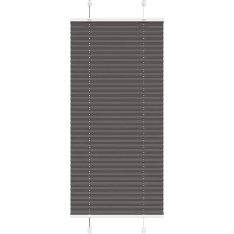 vidaXL Plisségardin Sort 55x100 cm, 100 % Polyester