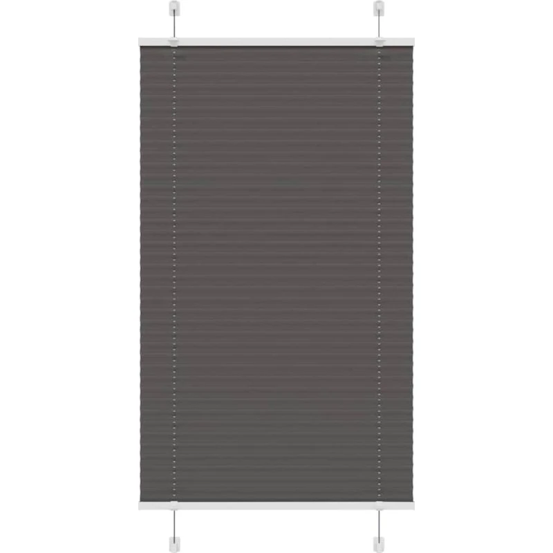 vidaXL Plisségardin Sort 80x100 cm, 100% Polyester