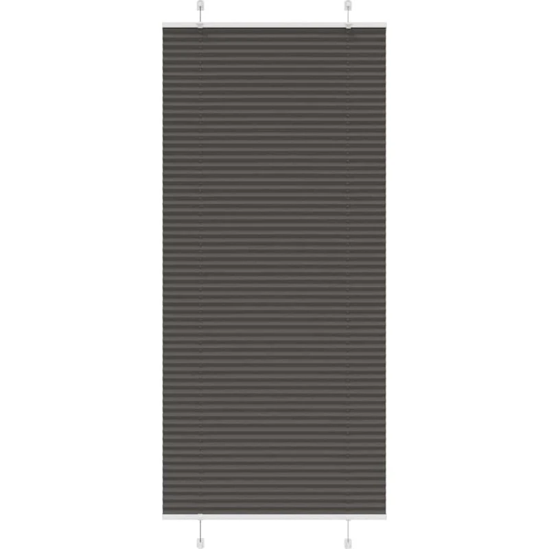 vidaXL Plisségardin Sort 85x200 cm, 100 % Polyester