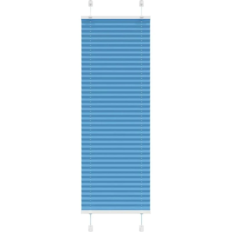 vidaXL Plisségardin Blå 50x150 cm, Stofbredde 49,4 cm, Polyester