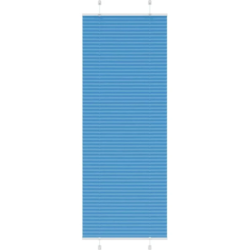 vidaXL Plisségardin Blå 70x200 cm, 69,4 cm Stofbredde, Polyester