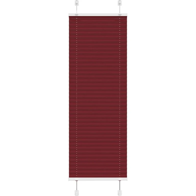 vidaXL Plisségardin Bordeauxrød 50x150 cm