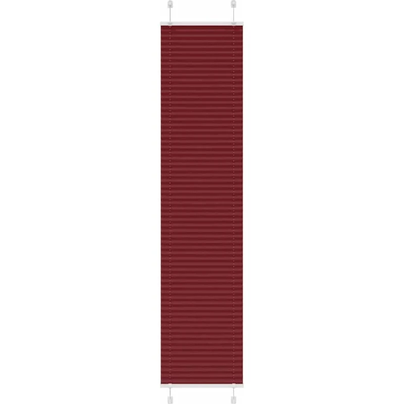 vidaXL Plisségardin Bordeauxrød 40x200 cm