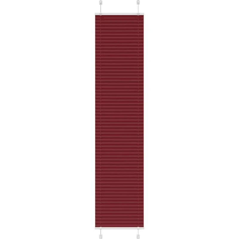 vidaXL Plisségardin Bordeauxrød 45x200 cm