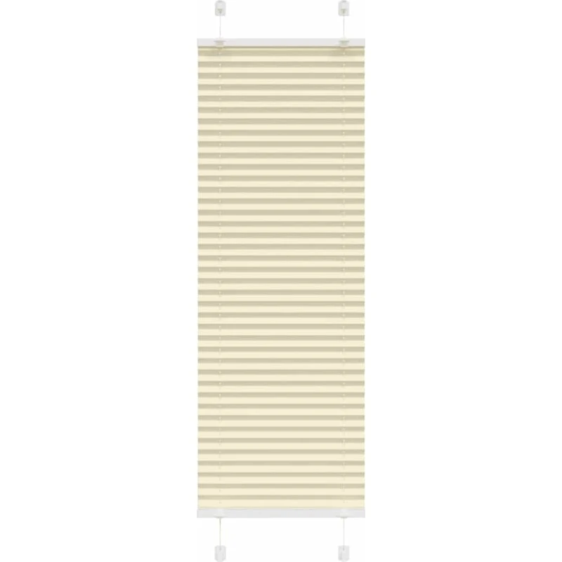 vidaXL Plisségardin Fløde 45x100 cm, 44,4 cm Stofbredde, Polyester