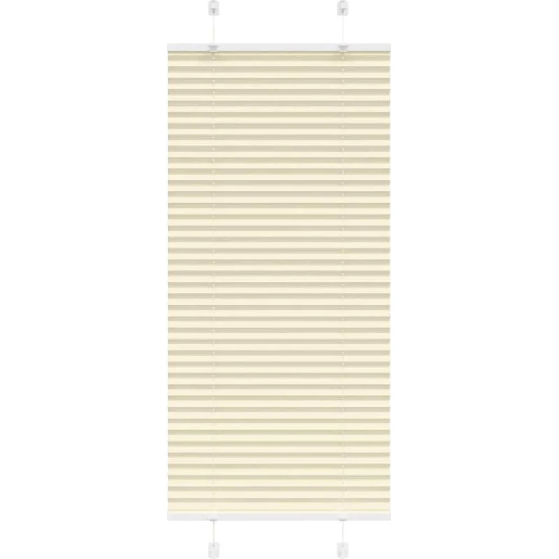 vidaXL Plisségardin Fløde 65x100 cm, 100% Polyester