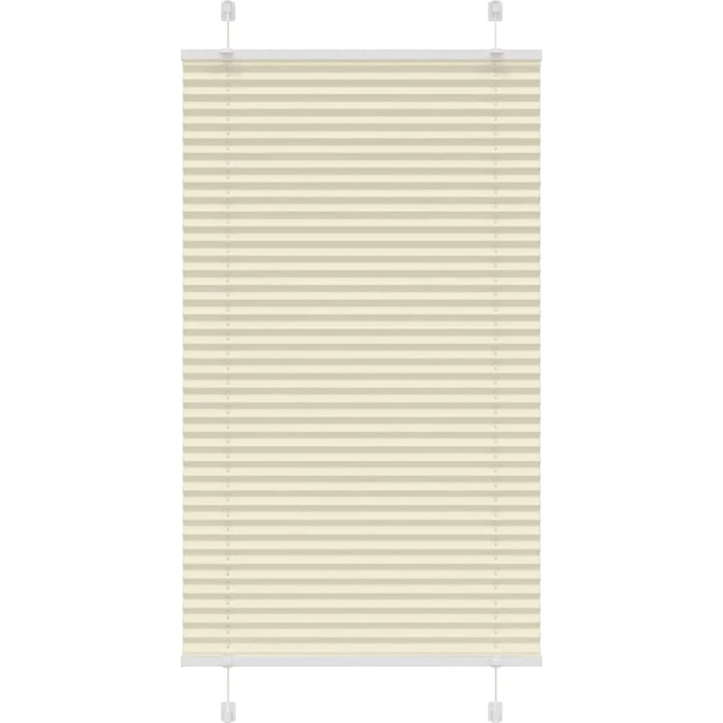 vidaXL Plisségardin Fløde 75x100 cm, 100% Polyester