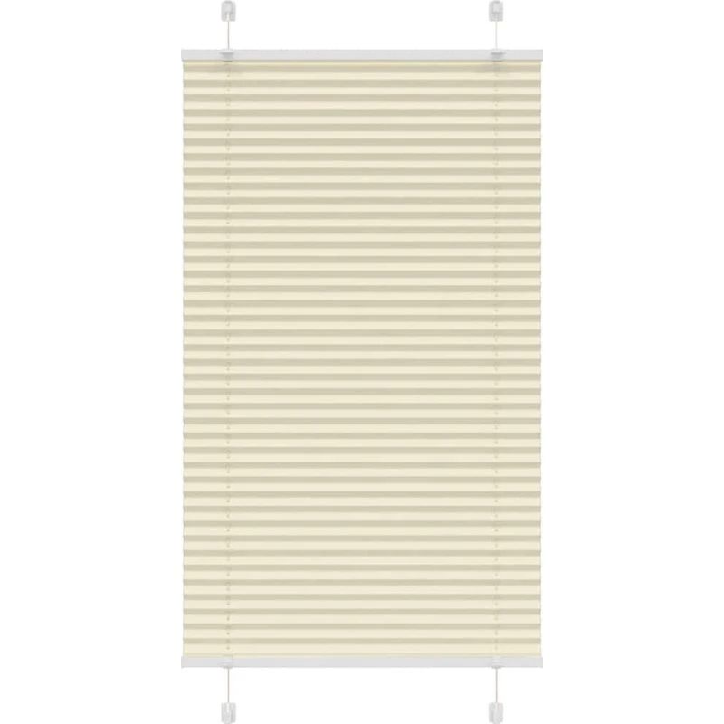 vidaXL Plisségardin Fløde 80x100 cm, 100% Polyester