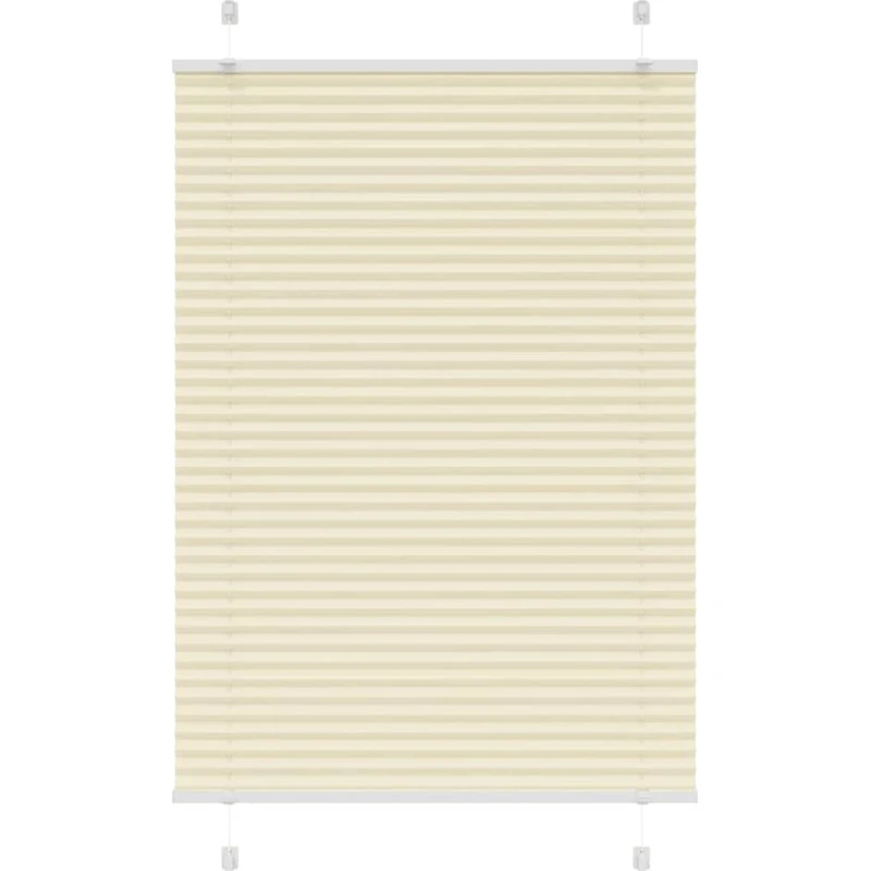 vidaXL Plisségardin Fløde 95x100 cm, 100% Polyester