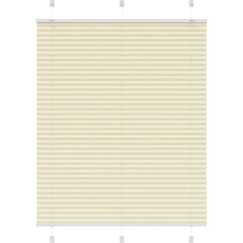 vidaXL Plisségardin Fløde 110x100 cm, 100% Polyester