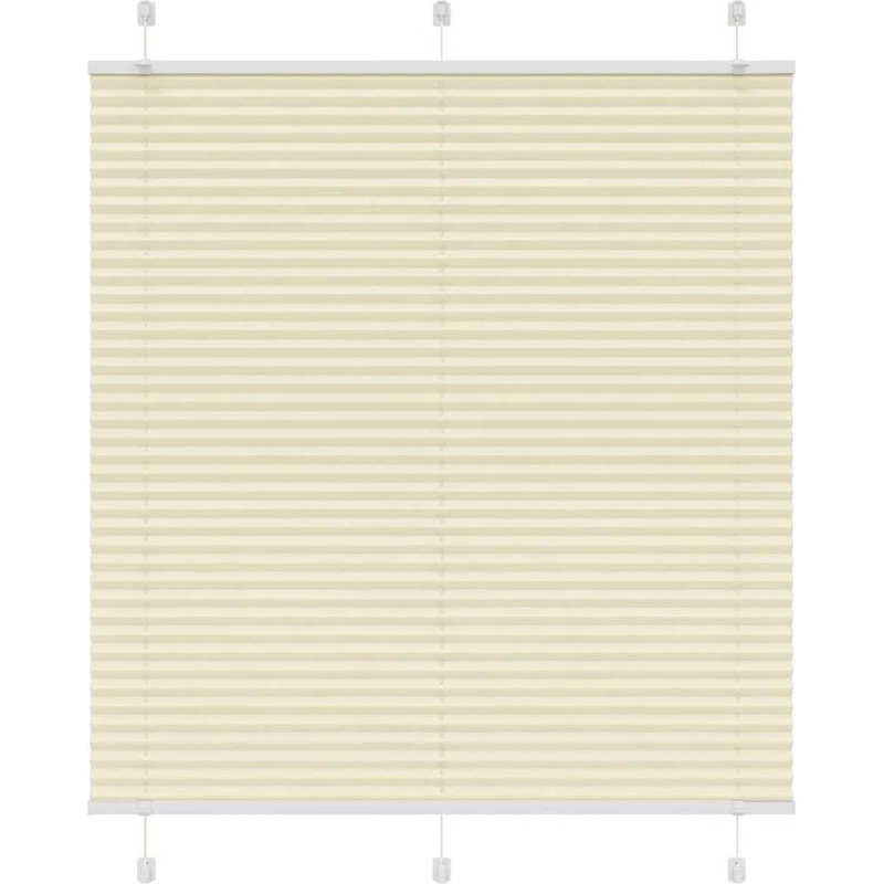 vidaXL Plisségardin Fløde 120x100 cm, 119,4 cm Stofbredde, Polyester