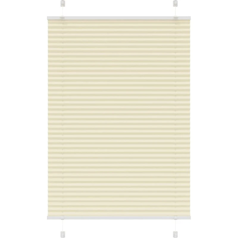 vidaXL Plisségardin Fløde 95x150 cm, 100% Polyester