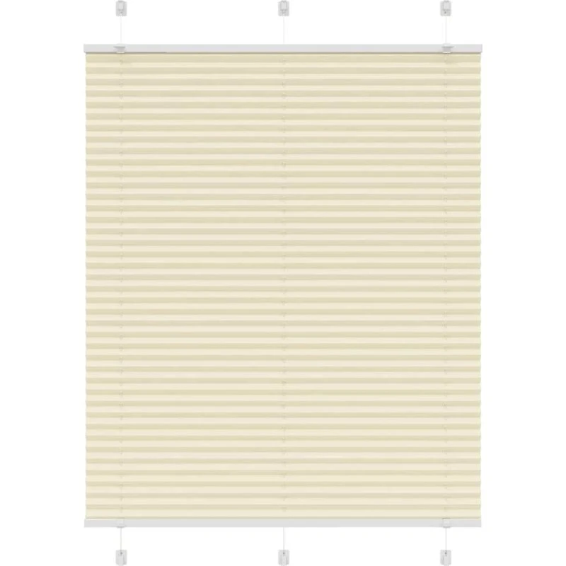 vidaXL Plisségardin Fløde 110x150 cm, 109,4 cm Stofbredde, Polyester