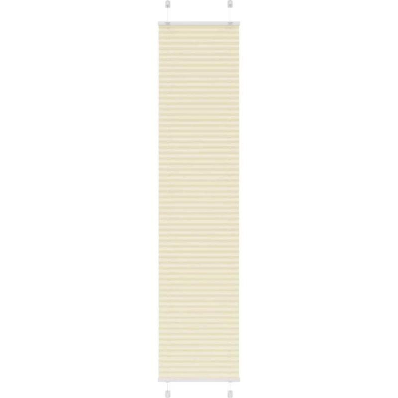vidaXL Plisségardin fløde 45x200 cm, 100 % polyester
