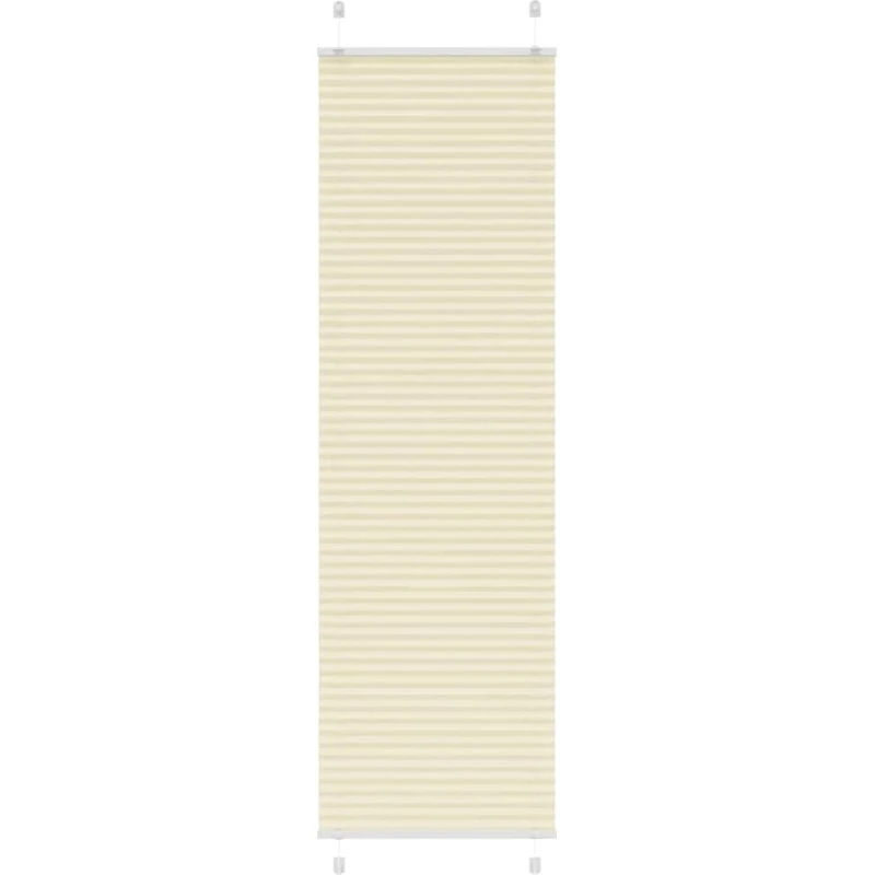 vidaXL Plisségardin fløde 55x200 cm, 100 % polyester