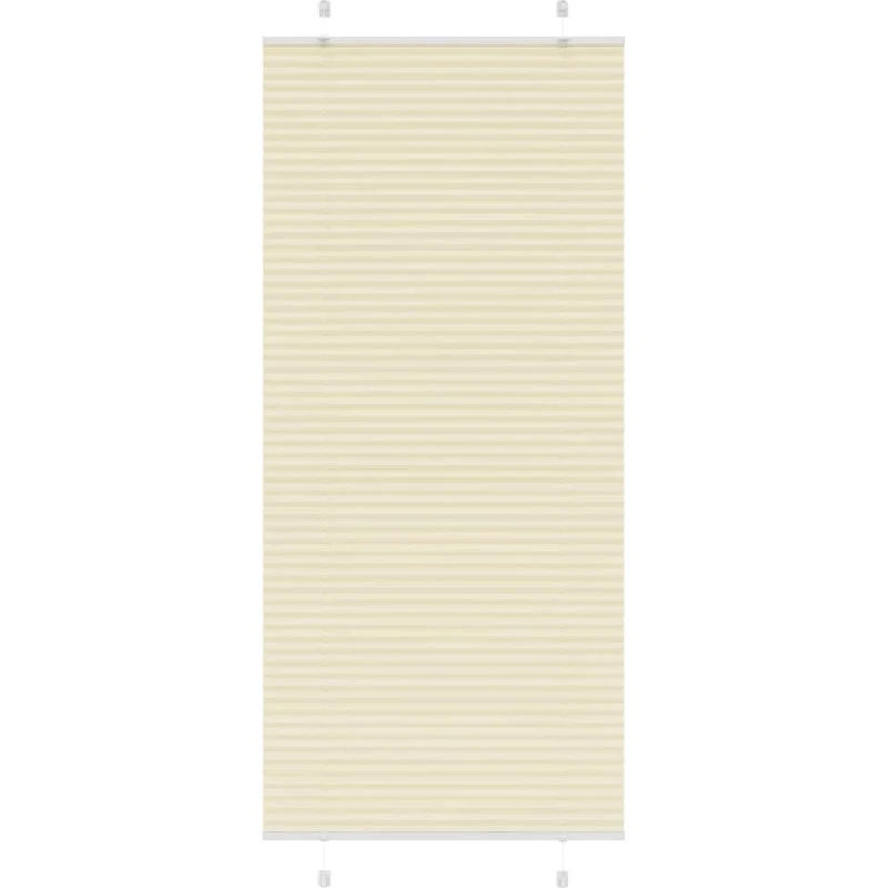 vidaXL Plisségardin fløde 100x200 cm