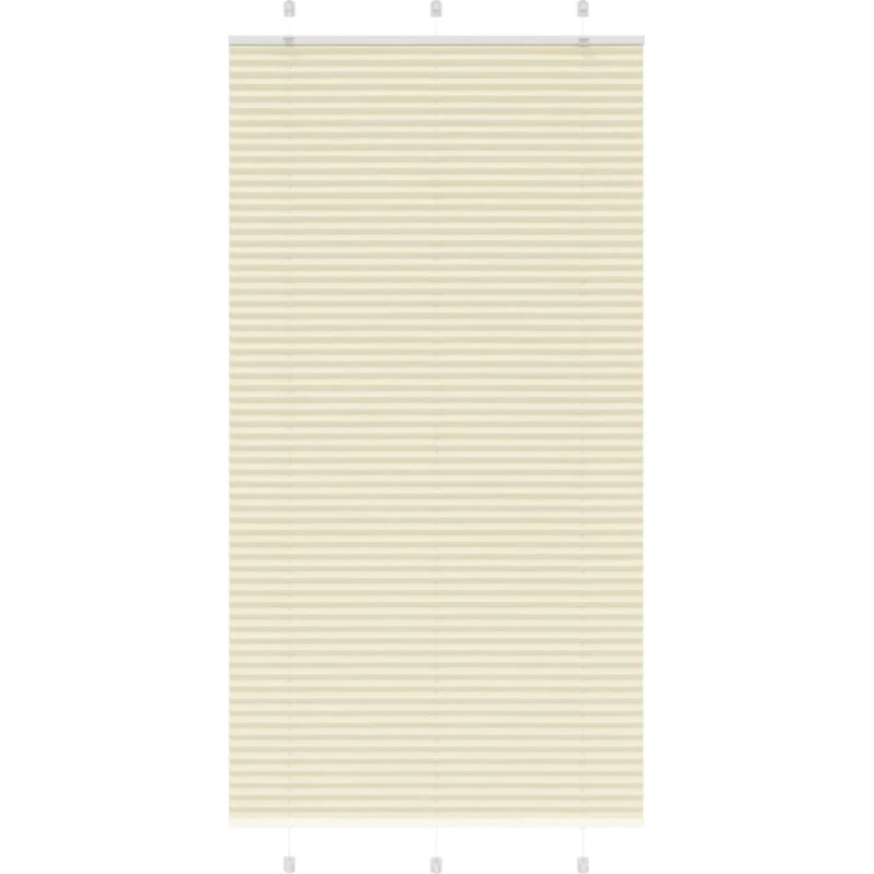 vidaXL Plisségardin Fløde 105x200 cm, 100% Polyester