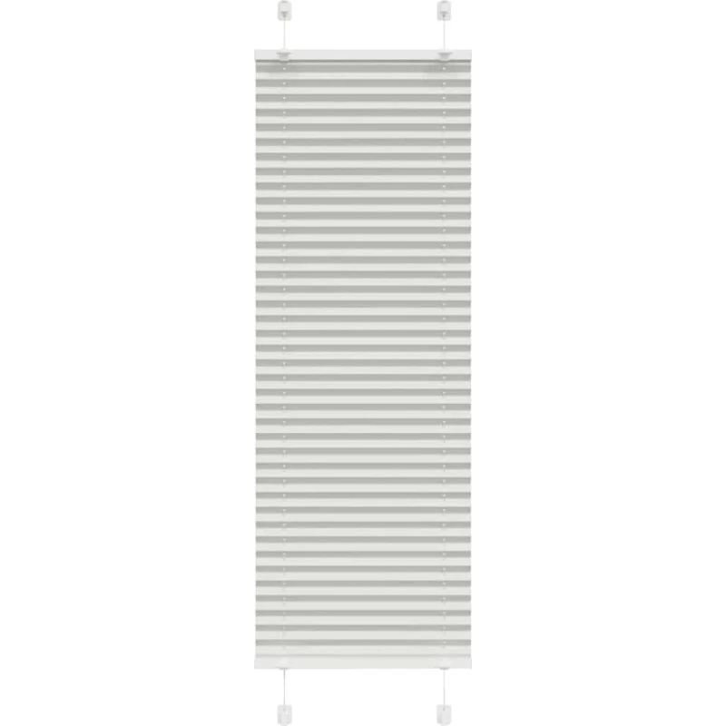 vidaXL Plisségardin Lysegrå 40x100 cm, 39,4 cm Stofbredde, Polyester