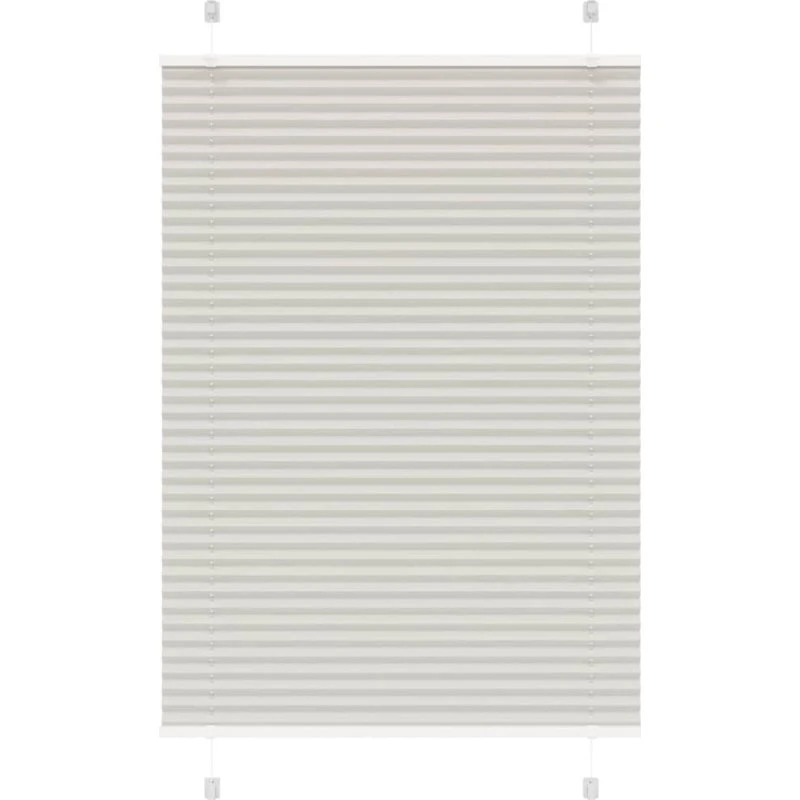 vidaXL Plisségardin Lysegrå 90x100 cm, 100% Polyester