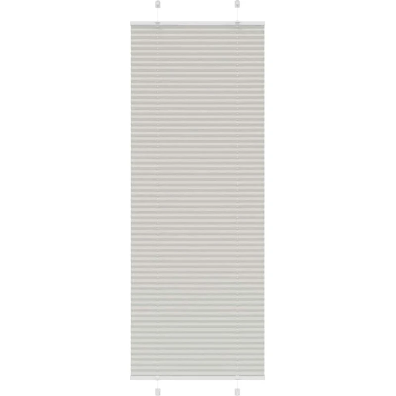 vidaXL Plisségardin Lysegrå 75x200 cm