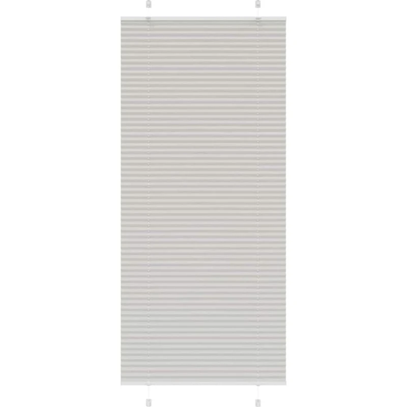 vidaXL Plisségardin Lysegrå 90x200 cm, 89,4 cm stofbredde, 100 % polyester
