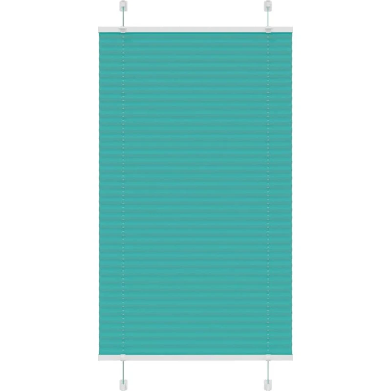 vidaXL Plisségardin Benzin Grøn 70x100 cm, Stofbredde 69,4 cm