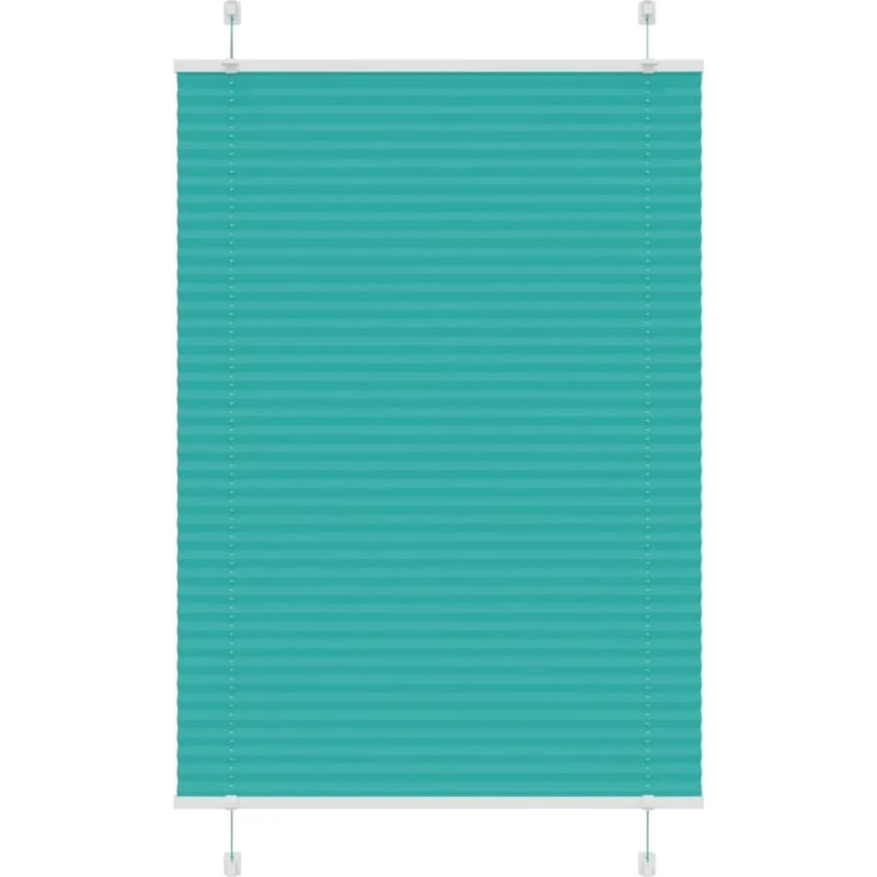 vidaXL Plisségardin Benzin Grøn 90x100 cm, 100% Polyester