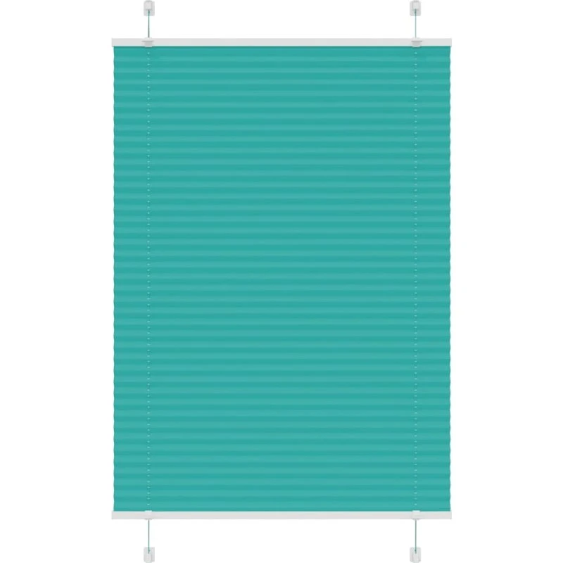 vidaXL Plisségardin Benzin Grøn 95x100 cm, 100% Polyester