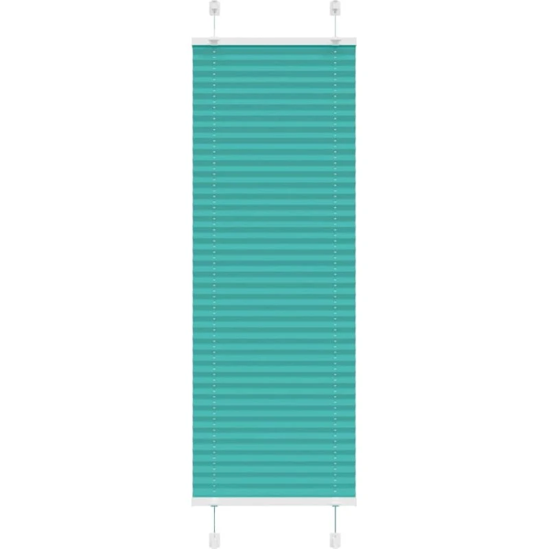 vidaXL Plisségardin Benzin Grøn 45x150 cm, 100% Polyester
