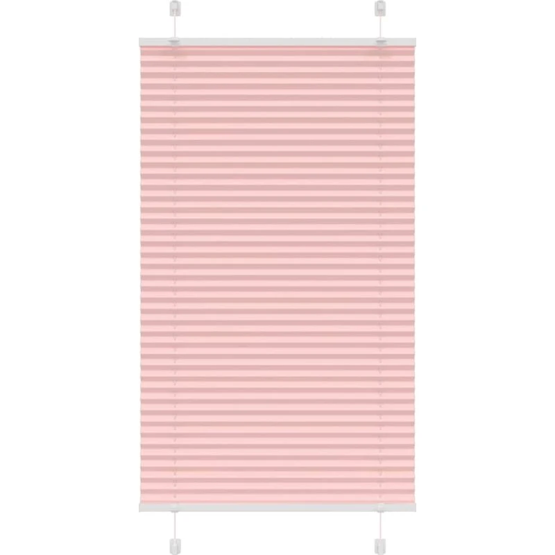 vidaXL Plisségardin Lyserød 75x100 cm, 100% Polyester
