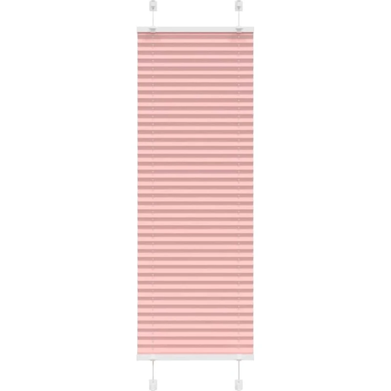 vidaXL Plisségardin Lyserød 40x150 cm, 100% Polyester