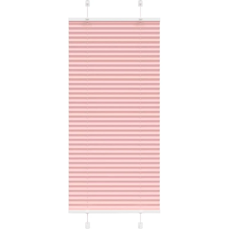 vidaXL Plisségardin Lyserød 55x150 cm