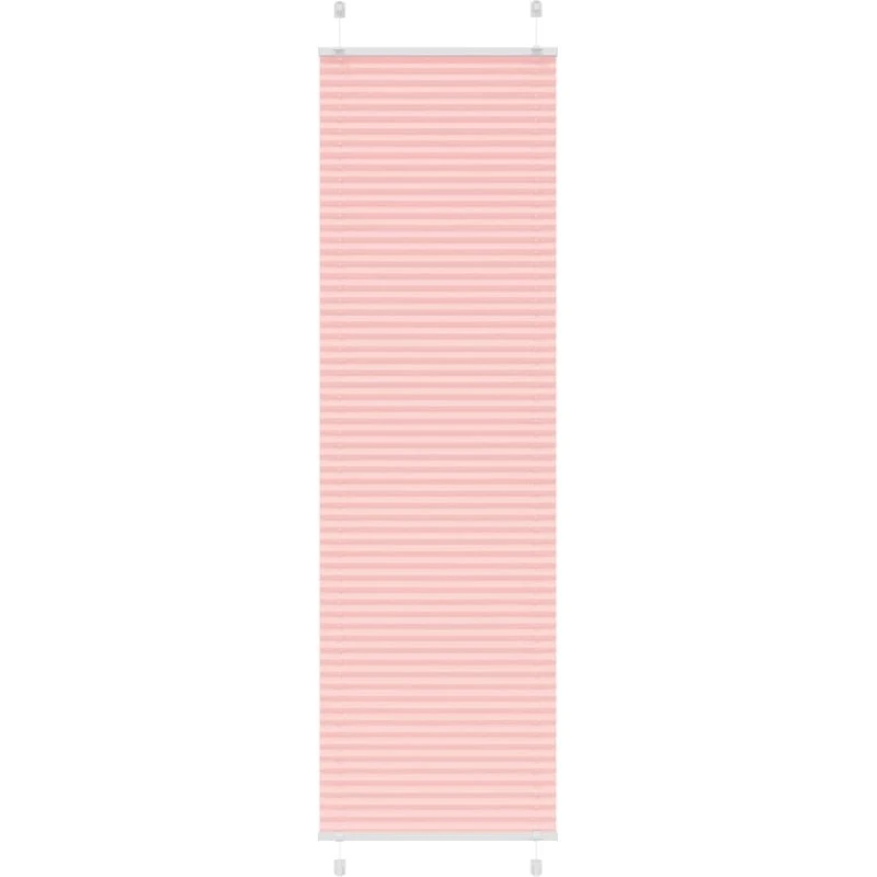 vidaXL Plisségardin Lyserød 60x200 cm